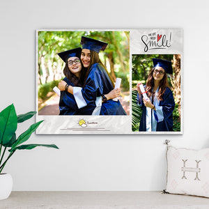 Custom Photo Print - The best graduation gift with 2 Photos