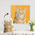 Pet Portraits Art Custom Canvas Prints-Pink Cat - DIY frame
