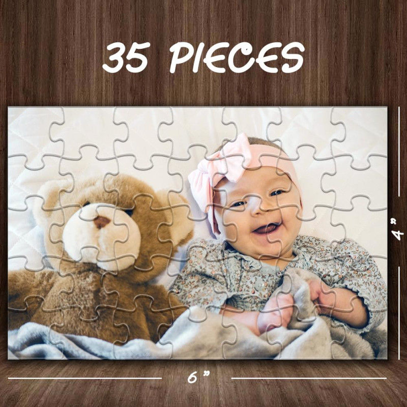 Custom Photo Jigsaw Puzzle Best Indoor Gifts 35-1000 pieces Unique Photo Gift With Name