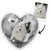 Heart Shape Cushion - Pet Photo Reversible Sequin Pillow