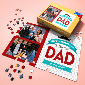 Gift For Dad Custom Photo Jigsaw Puzzle Best Indoor Gifts 300-1000 pieces To The Best Dad