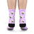 Custom Rainbow Socks Dog - Purple