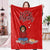 Personalized Fleece Blanket Custom Dog Cartoon Blanket Gift - Gray