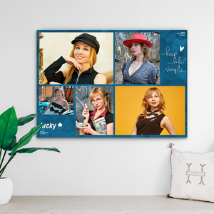 Custom Photo Collage Print-Photo Transfer To Canvas(Upload 5 Pictures)
