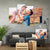 Custom Famliy Photo Canvas Wall Decor Painting With 4 Pieces