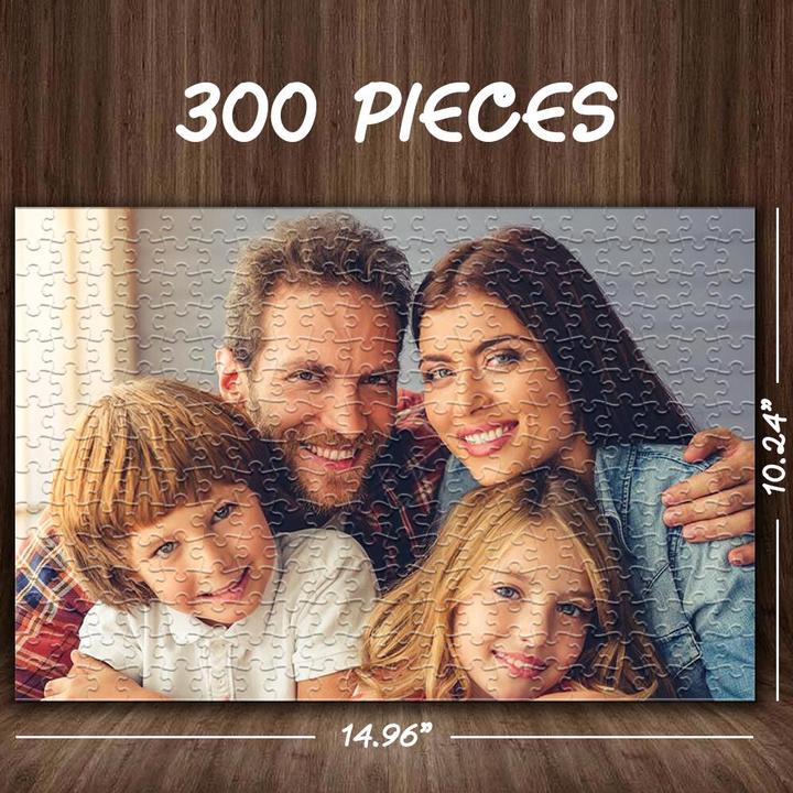 Custom Photo Jigsaw Puzzle Gift for Dad or Husband Best Indoor Gifts 300-1000 pieces