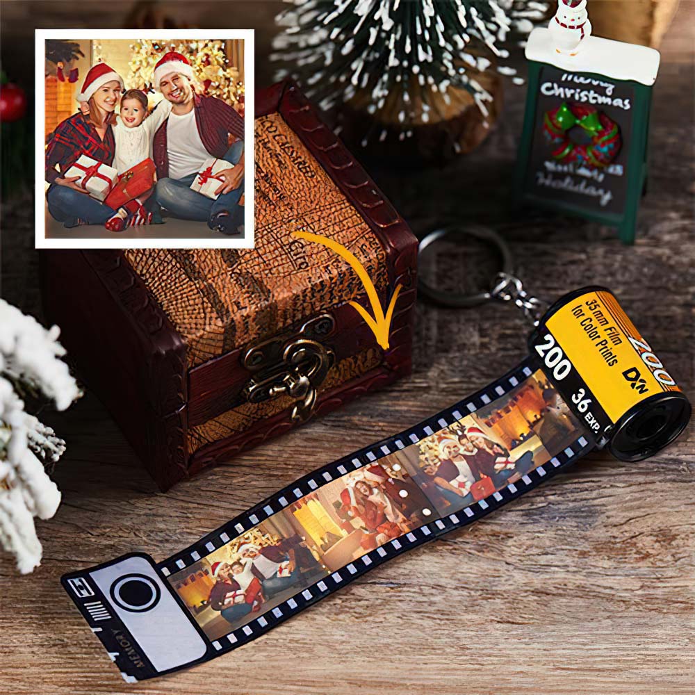 Multi Photo Camera Roll Keychain - Best Anniversary Gift, MyCrownpet