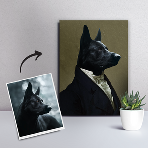 Custom Pet Dog Canvas - The Ambassador-DIY Frame