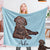 Custom Pet Blankets Photo Gallery Pet Fleece Custom Photo & Text Blanket Engraved Blanket