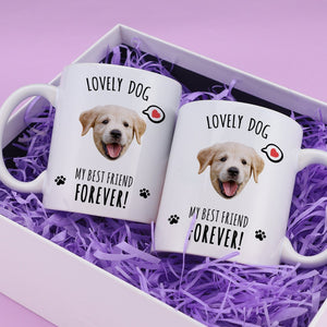 Personalized Dog Mug - Custom Pet Mug - Puppy Face - Best Friend Forever