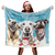 Christmas Dog Blanket Gift Custom Dog Blankets Pet Photo Painted Art Portrait Fleece Blanket