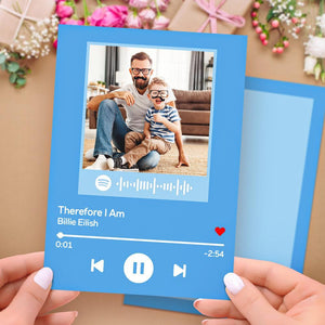 Custom Music Code Card Song Music Artist Singer Personalized Photo Poster Scannable Music Code-Music Code Card