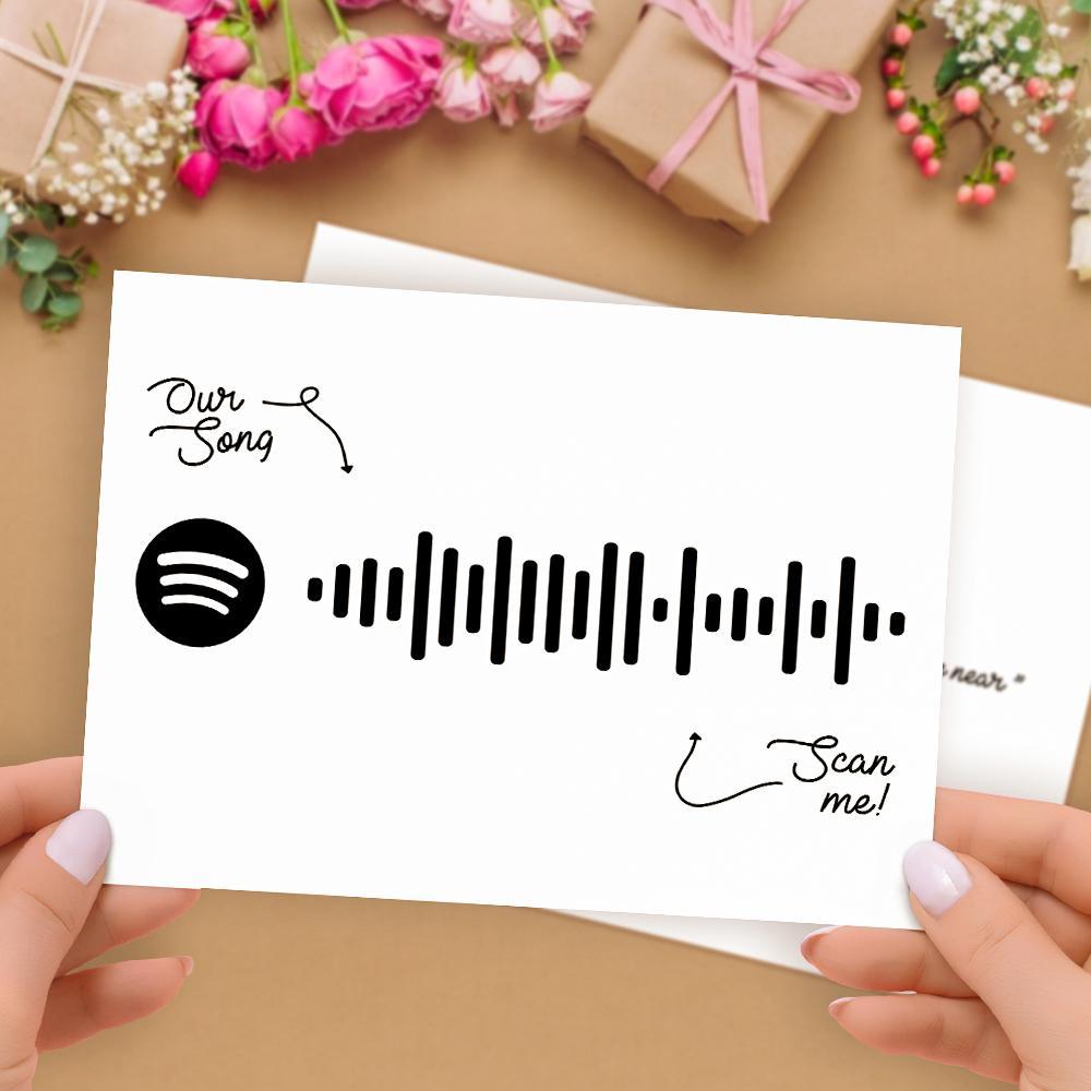 Custom Music Code Music Cards With Your Song