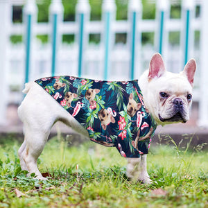 Custom Hawaiian Dog Shirt Personalized Flamingo Pet Beach Shirt Clothes Gift for Pets