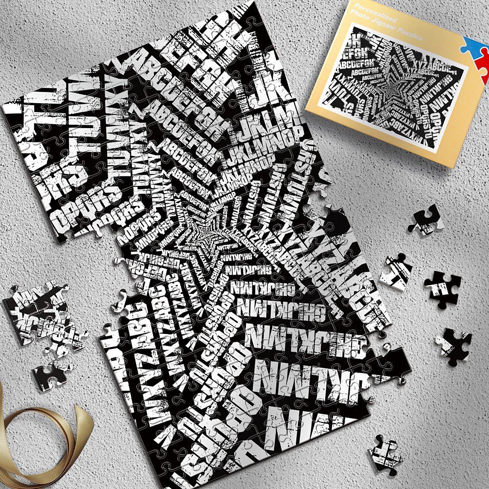 Personalized Alphabet Pentagram Puzzles Best Indoor Gifts 300-1000 Pieces