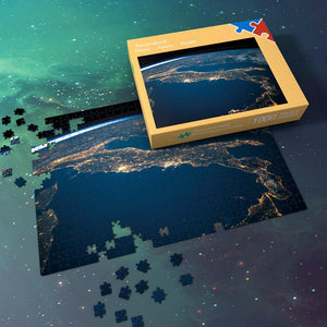 Space Jigsaw Puzzle Universe Best Gifts Traditional Game For Family - Shining Lights On The Earth's Surface