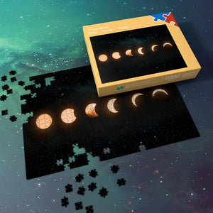 Space Jigsaw Puzzle 1000 Pieces Best Stay-at-home Gifts For Adults And Kids - Lunar Eclipse