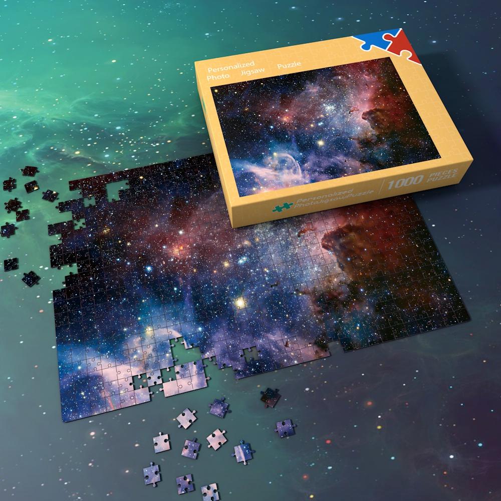 Space Jigsaw Puzzle Universe 1000 Pieces For Adults And Kids - Multicoloured Galaxy