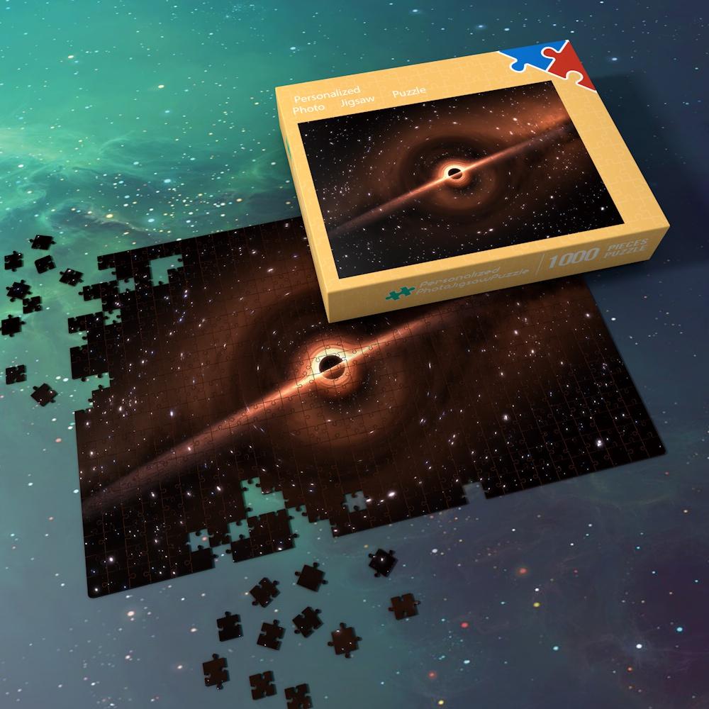Space Jigsaw Puzzle Best Gifts For Family And Friends - The Planet of Glowing Red