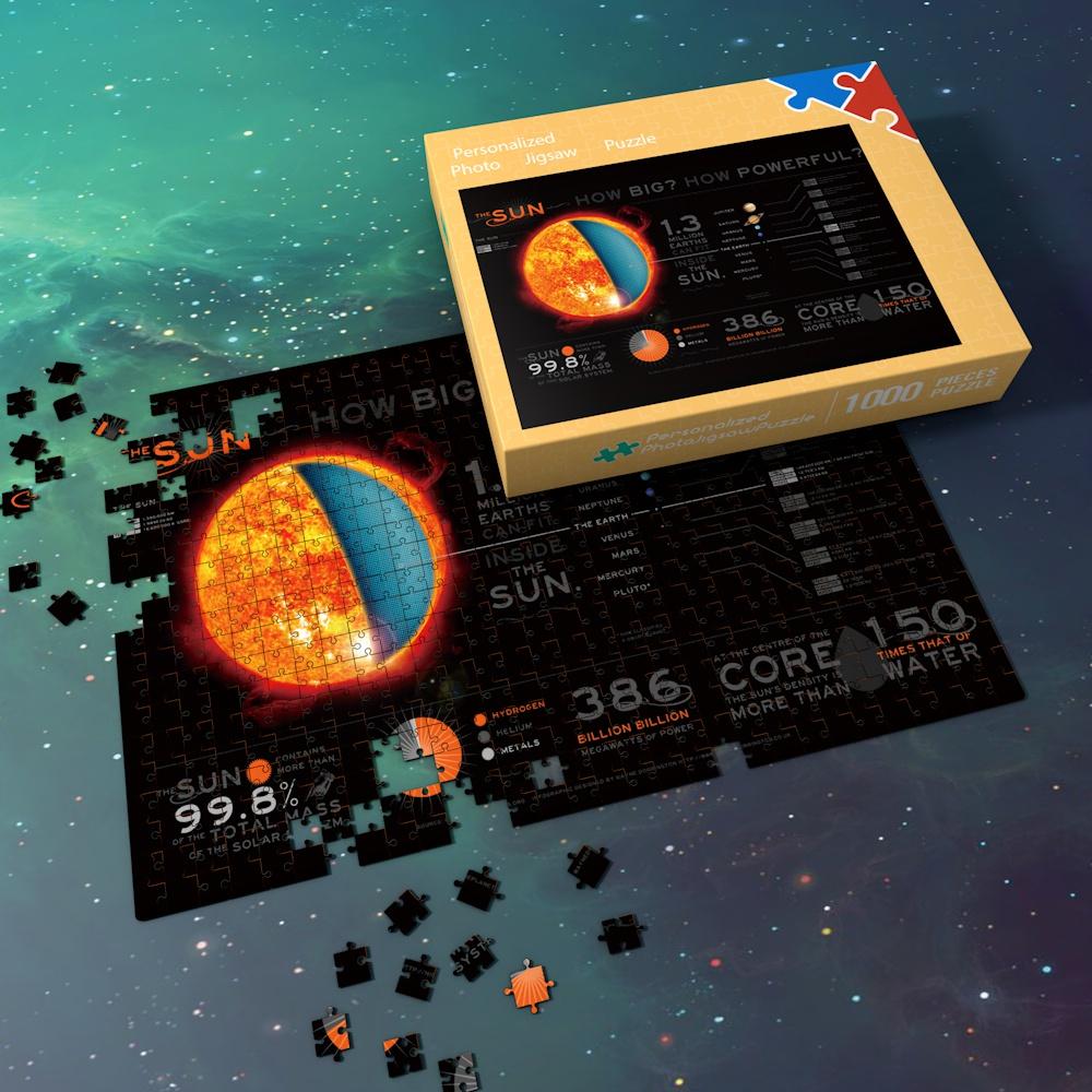 Space Jigsaw Puzzle Eight Planets Great Gifts For Adults And Kids - The Power of Sun