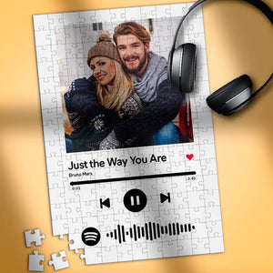 Personalised song Music Code Puzzle - Gift For Her