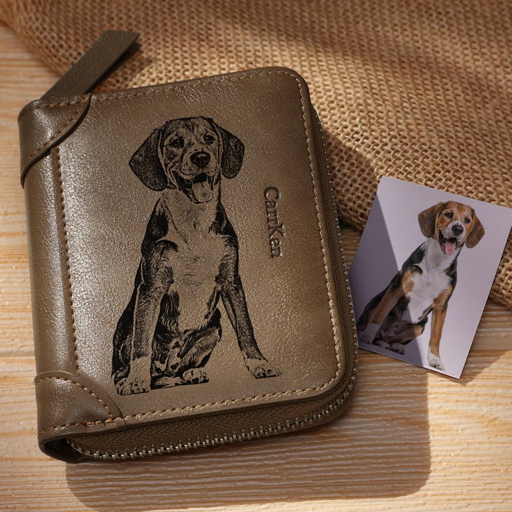 Personalized  Photo Wallet Gifts For Pet lover Dog Memorial Gift Pet Loss Gift