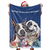 Christmas Dog Blanket Gift Custom Dog Blanket Personalized Pet Photo Blanket