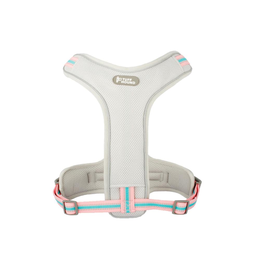 Pet Harness with Leash Nylon Harness Pink & White