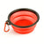 Silicone Pet Bowl Portable Collapsible Pet Bowl Red