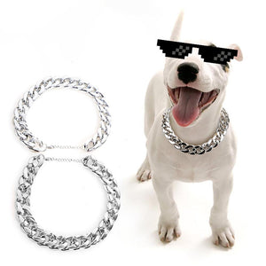 Funny Pet Necklace Plastic Necklace Silver