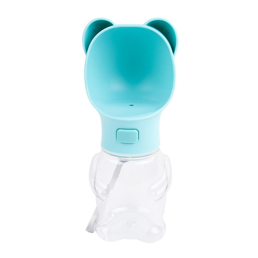 Pet Water Dispenser Bottle Travel Portable - Blue Bear | MyCrownpet