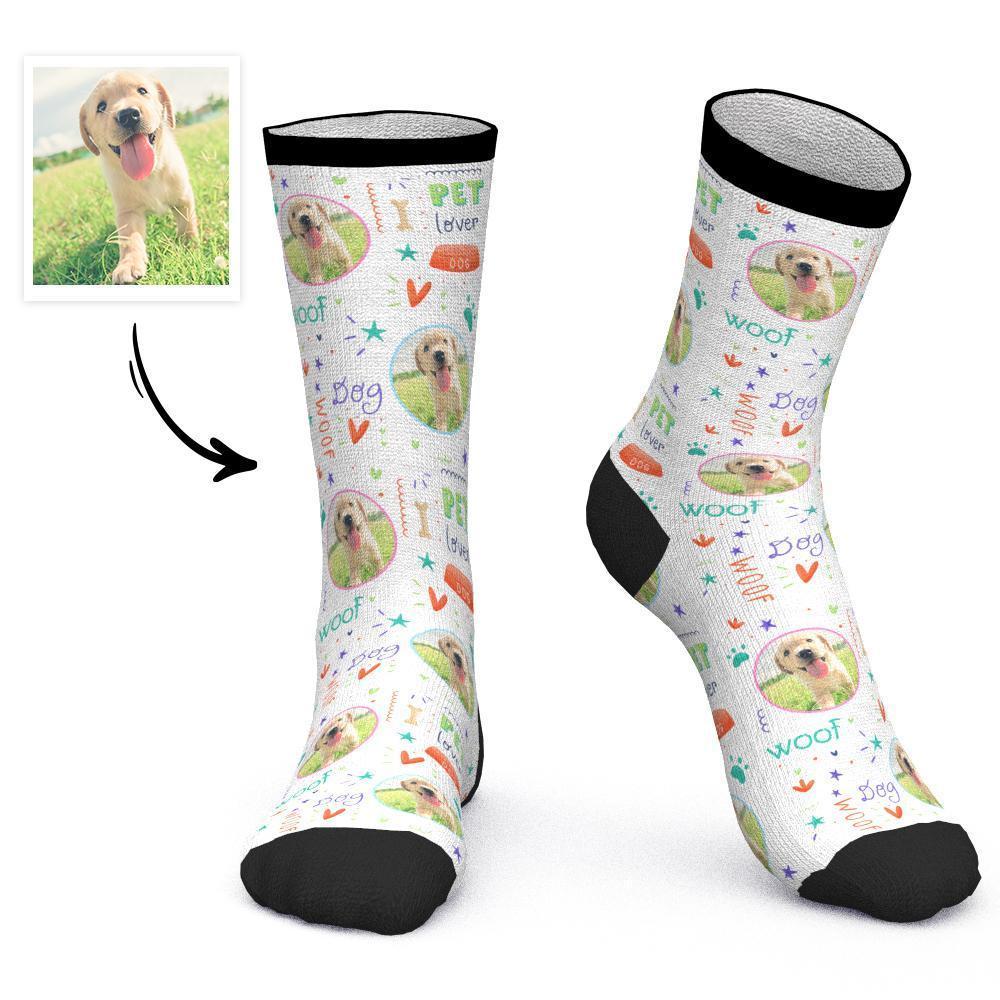 Custom Socks Dog Photo Socks Colorful Socks