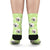 Custom Rainbow Socks Dog With Your Text - Green - MyFaceSocksuk
