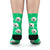 Custom Rainbow Socks Dog  - Green
