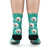 Custom Rainbow Socks Dog - Teal