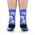 Custom Rainbow Socks Dog - Blue
