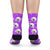 Custom Rainbow Socks Dog - Purple