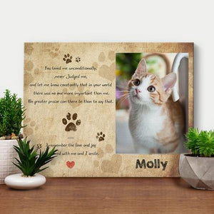 Custom Canvas Pet Memorial Gifts-You Were My Favorite