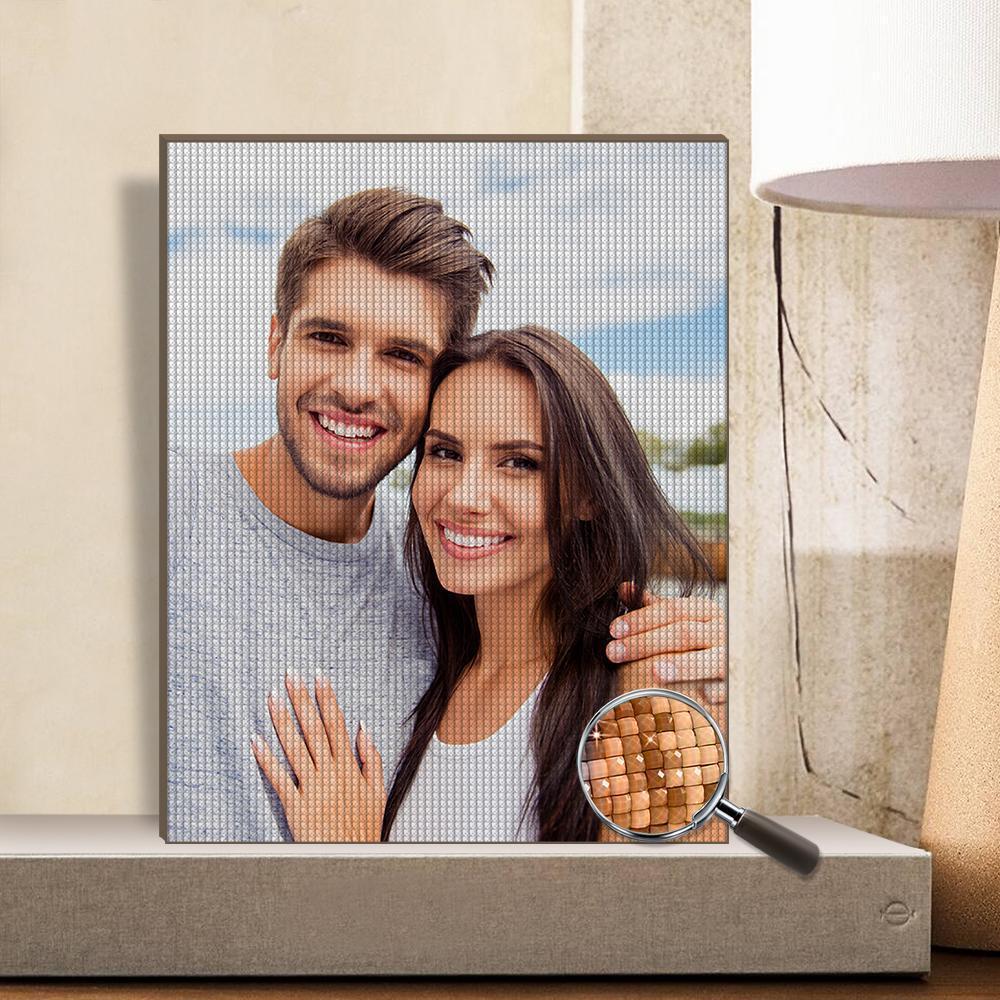 Custom Diamond Painting Kits Full Drill for Adults, Full Diamond Round,  Custom Diamond Painting Personal Gift, Custom Personalized Picture for Home
