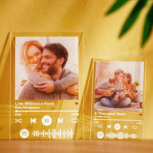 Personalised Spotify Code Music Plaque - Wedding Gifts