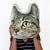 Cat Face Pillow Custom 3D pillow One Side Or Double Side Prints
