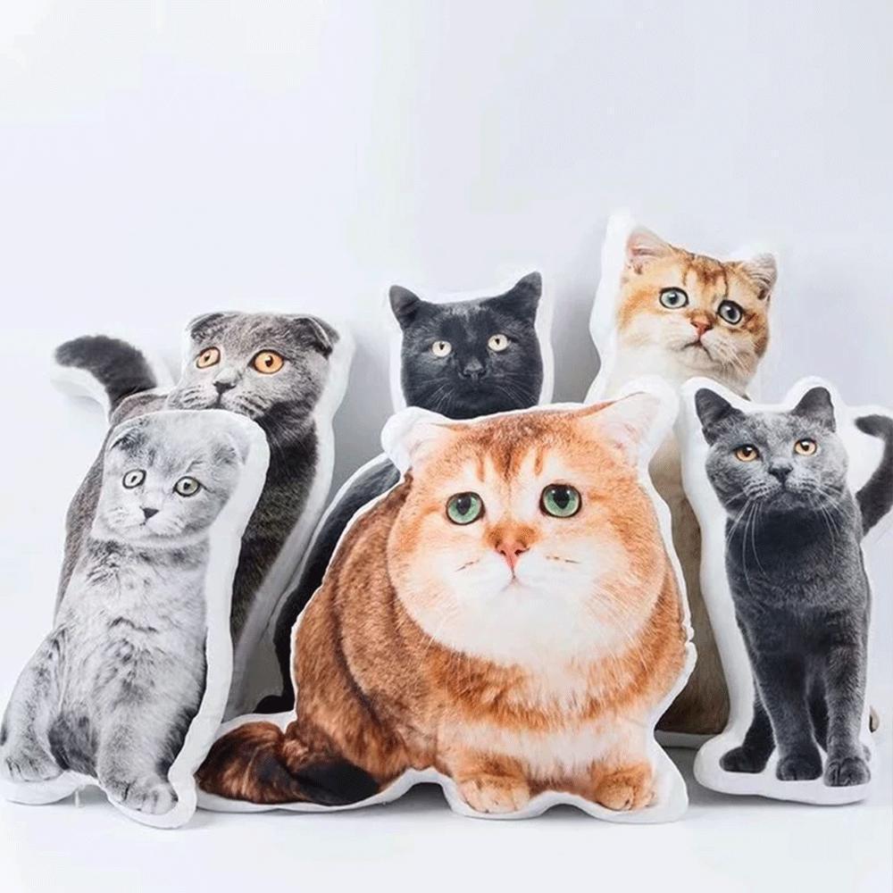 Custom Cats Photo Pillow With Cat's Body OR Face