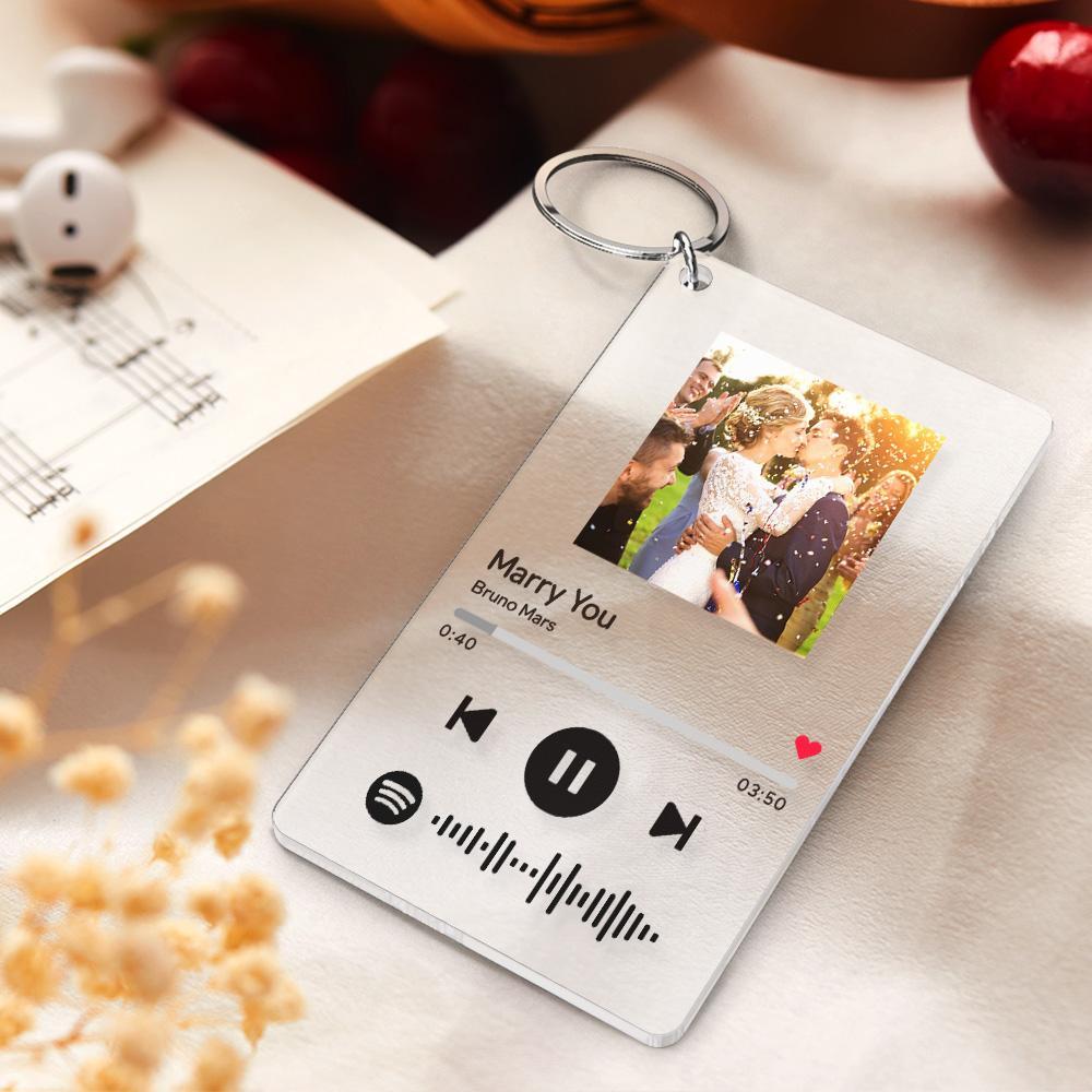 Spotify Custom Photo Scannable Music Plaque - Love Each Other