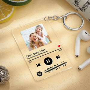 Custom song Code Keychain - Mother And Daughter's Good Time
