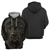 Men's Pullover Hoodie Dog Patterned 3D Graphic Dog Hoodies Long Sleeve Black