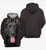 Hoodie 3D Graphic Dog Sweatshirt Unisex Dog Patterned Hooded Long Sleeve Black