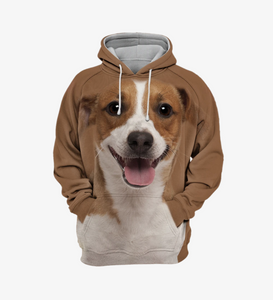 Hoodie 3D Graphic Dog Sweatshirt Unisex Dog Patterned Hooded Long Sleeve