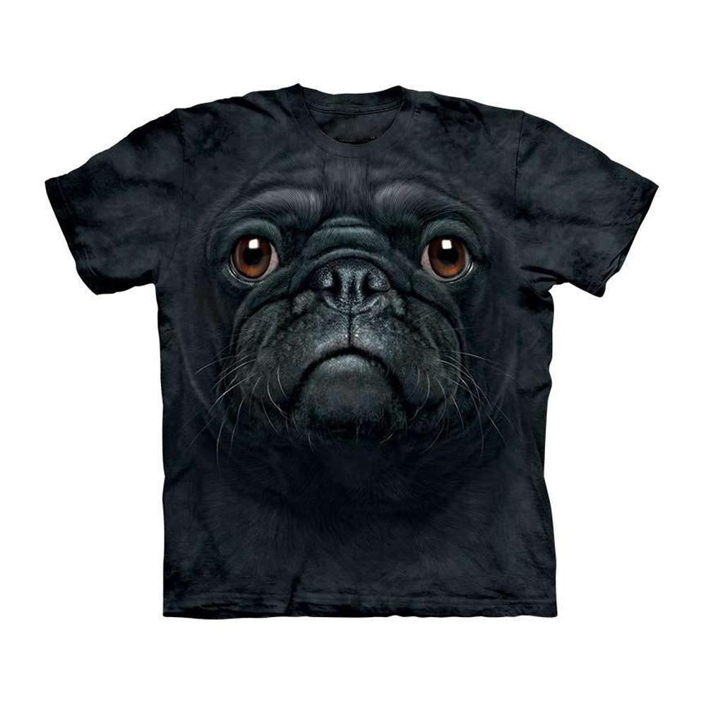 3D Dog Face Black | MyCrownpet