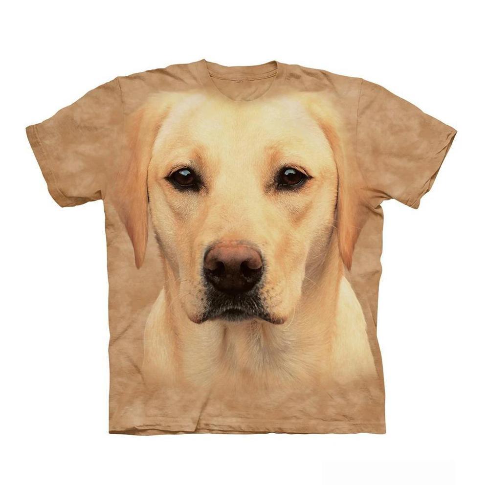 3D Graphic Dog T-Shirt Unisex  - Yellow Labrador