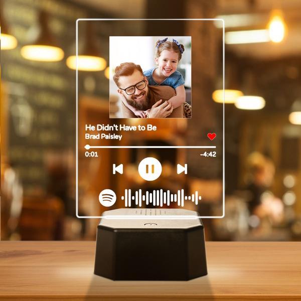 Personalised Spotify Light Up Plaque & Bluetooth Speaker